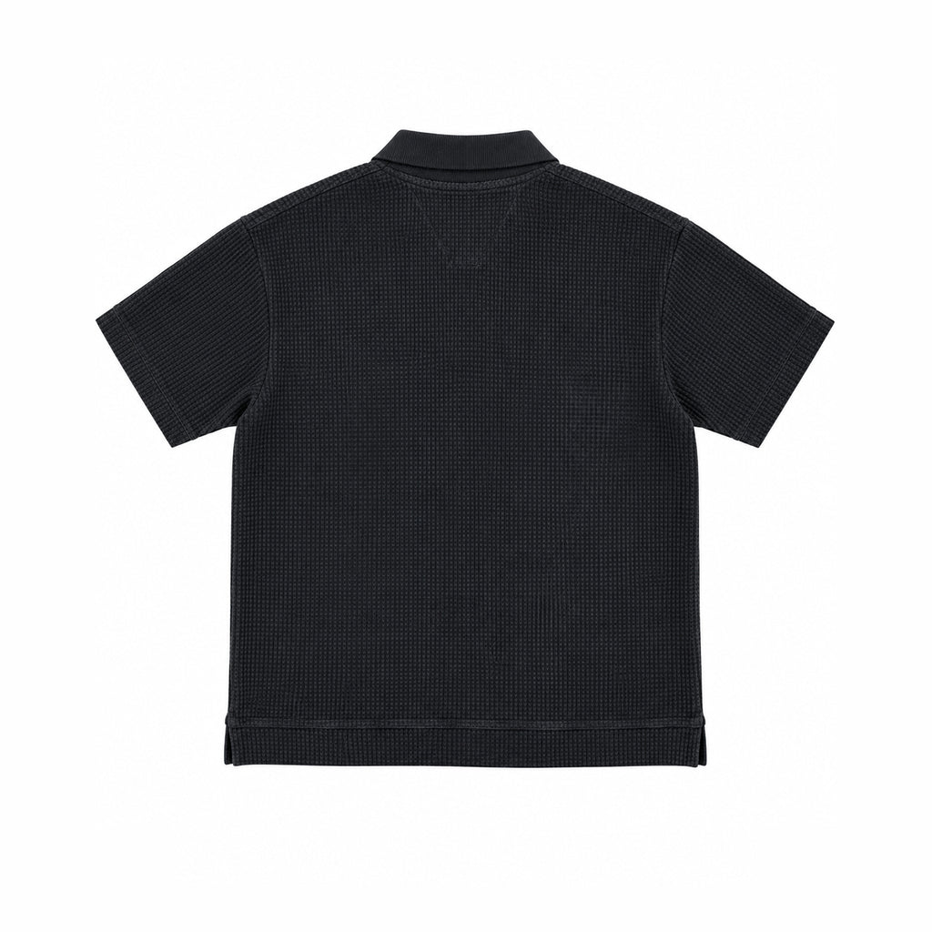 Camiseta polo negra Grr!z - trasera
