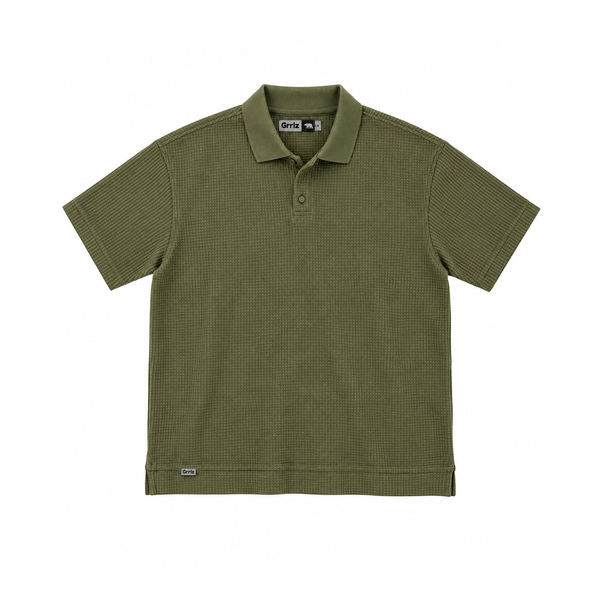 Camiseta polo verde Grr!z - frontal
