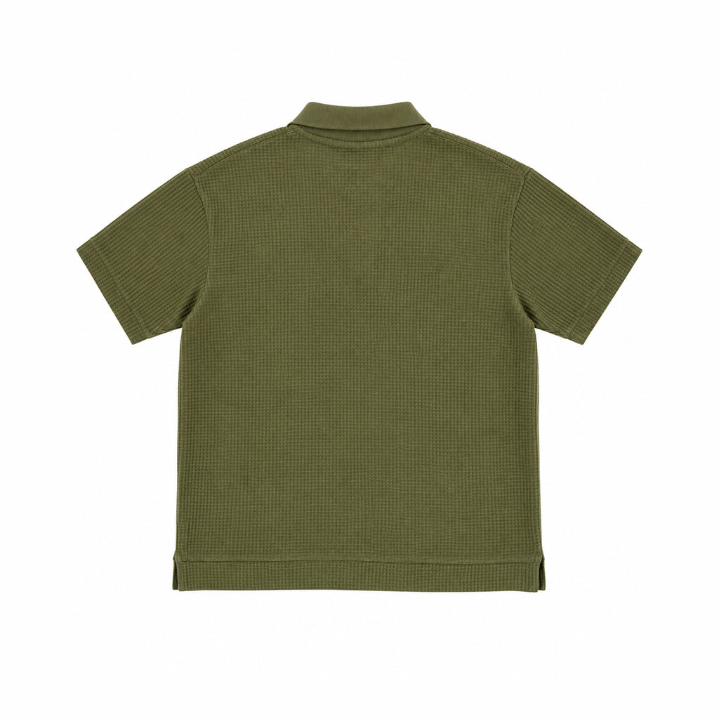 Camiseta polo verde Grr!z - trasera