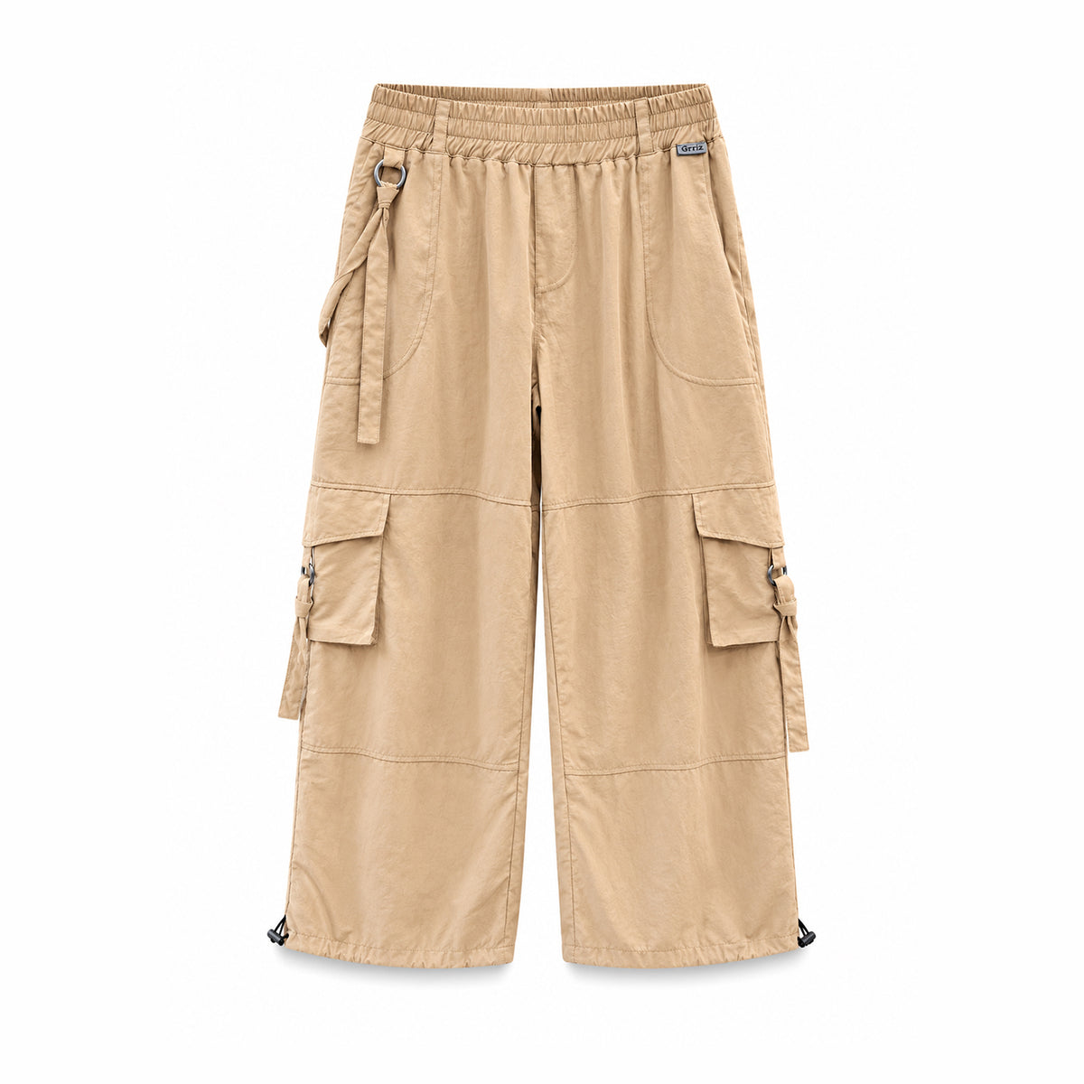 Pantalón cargo beige Grr!z, vista frontal