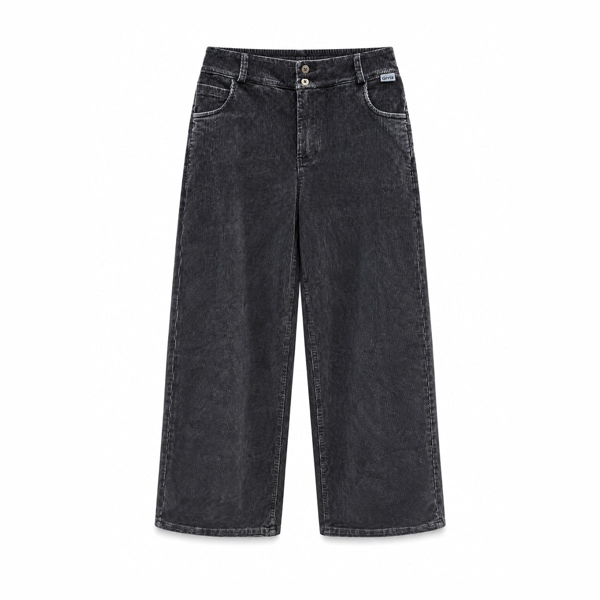 Pantalón Corduroy Negro Grr!z, vista frontal