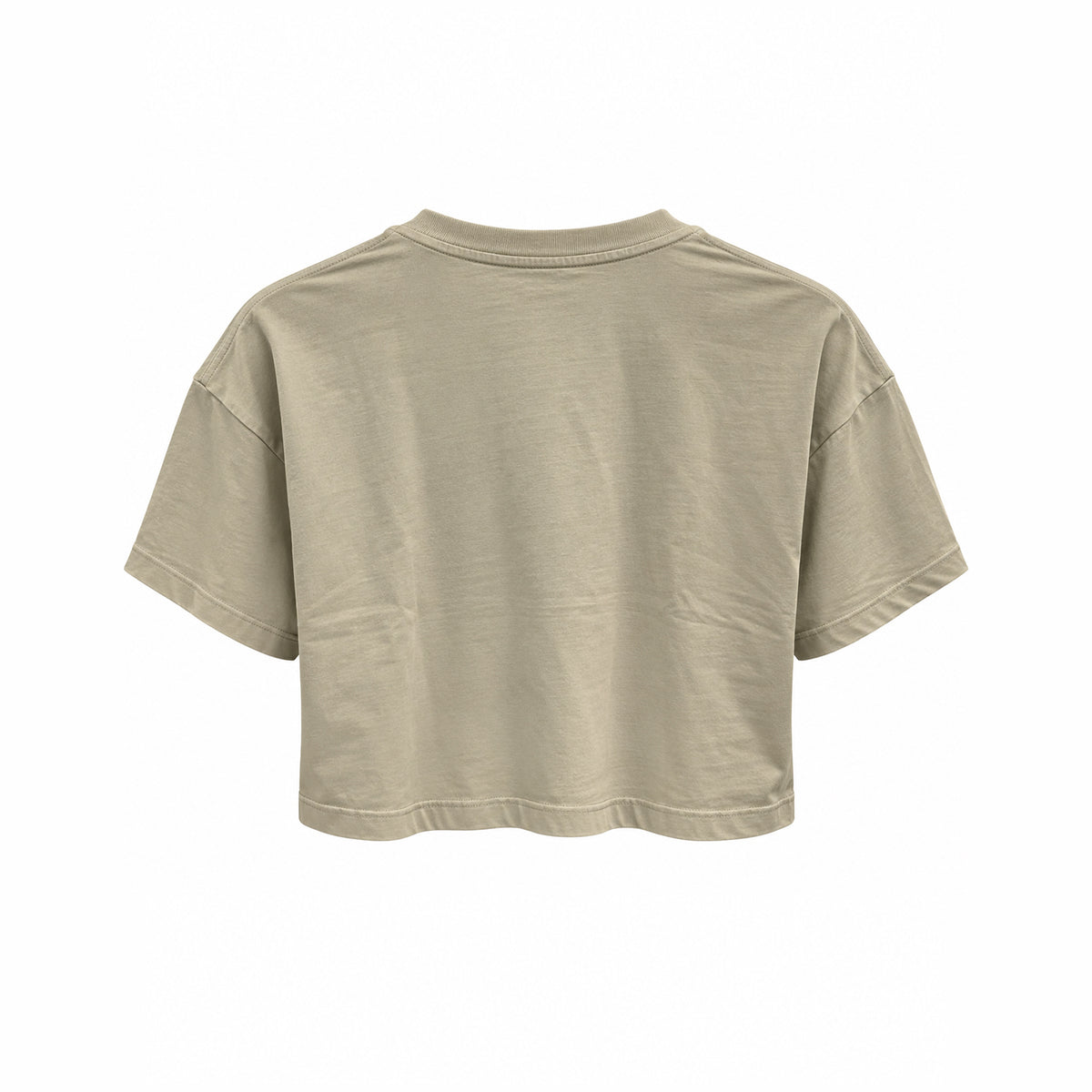 Camiseta Tulum beige mujer vista trasera
